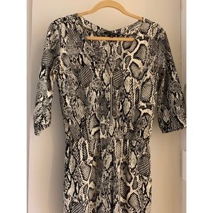 Animal print jumpsuit